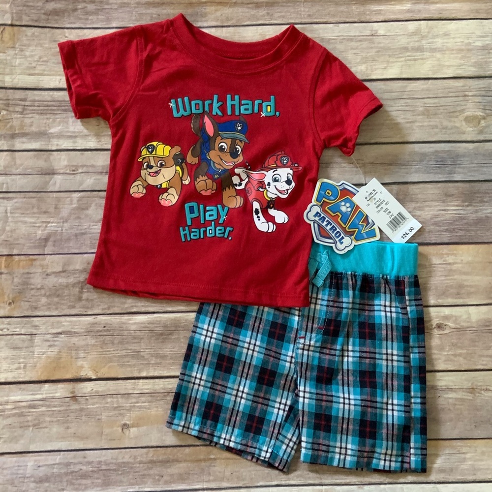 NWT Nickelodeon Paw Patrol 2pc Outfit